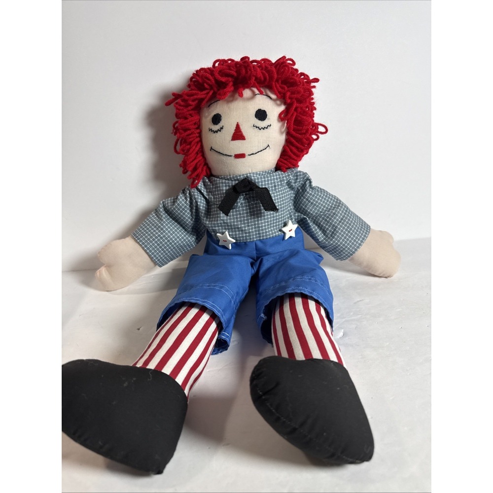 Vintage Raggedy Andy Handmade doll Collectible 22 inch